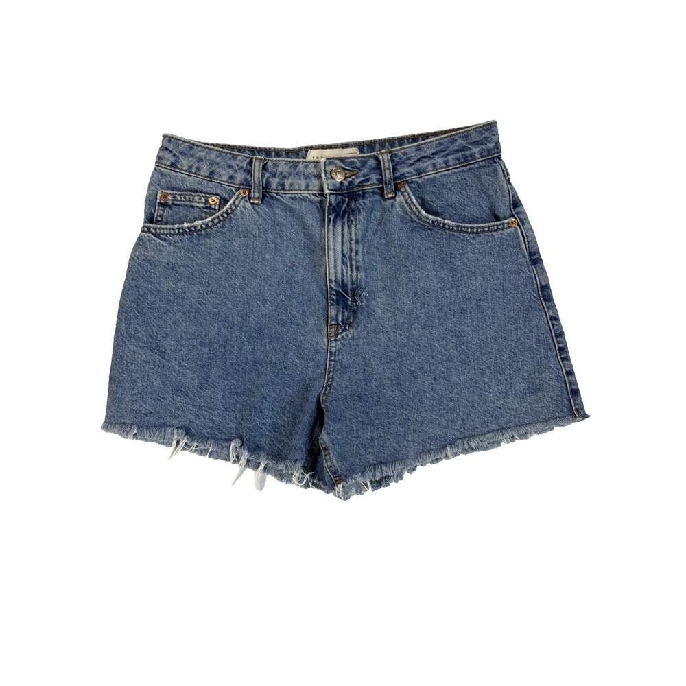 Topshop Women's 8 Distressed Cut Off Shorts Sexy Baddie Festival Rockabilly